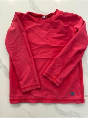 Rugged Butts Rash Guard -Bright Red Long Sleeve